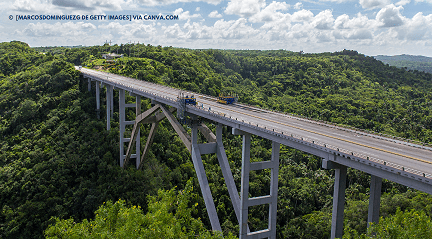 Puente Bacunayagua em Cuba